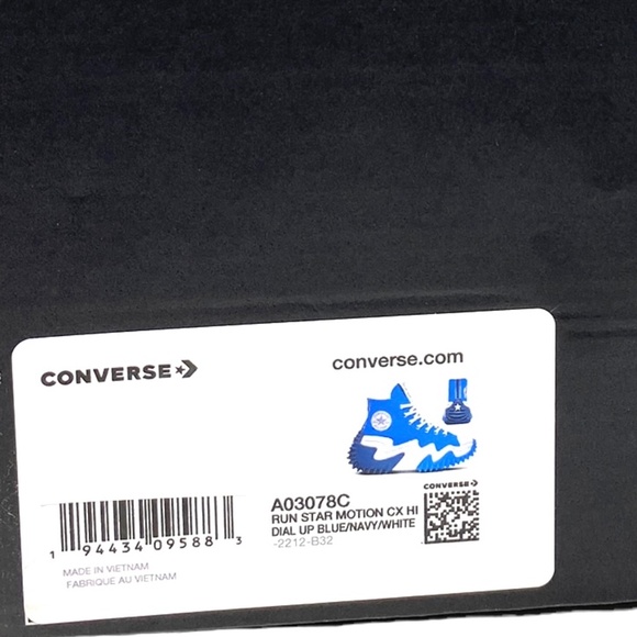 Converse Run Star Motion CX Platform Women's Shoes Canvas Blue Sneakers A03078C - Picture 8 of 9